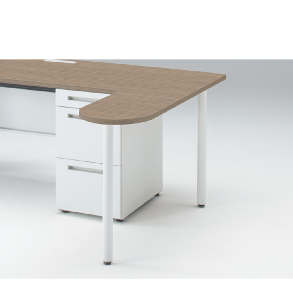 CZRデスク ミーティングテーブル CZR-033WG-971  W350× D1300 [ 本体: ホワイトW・天板: 71 / アッシュドオークM]