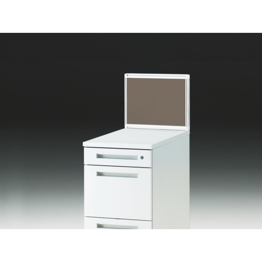 CZRデスク 机上フロントパネル W400用 机上320 布地FR CZR-043WBR-9K3 ［W9×シュガーブラウン］