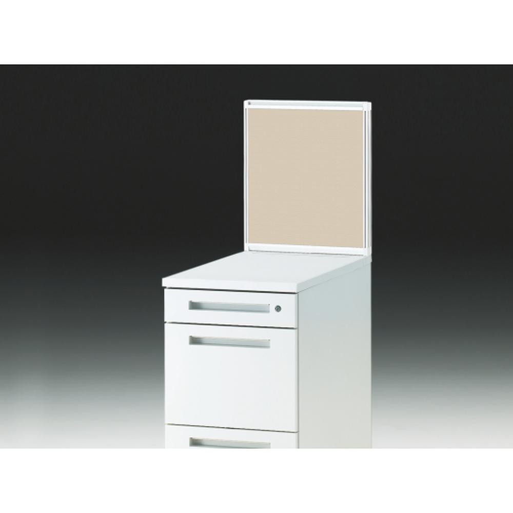 CZRデスク 机上フロントパネル W400用 机上450 布地C CZR-044WBC-9F6 ［W9×グレイッシュブラウン］