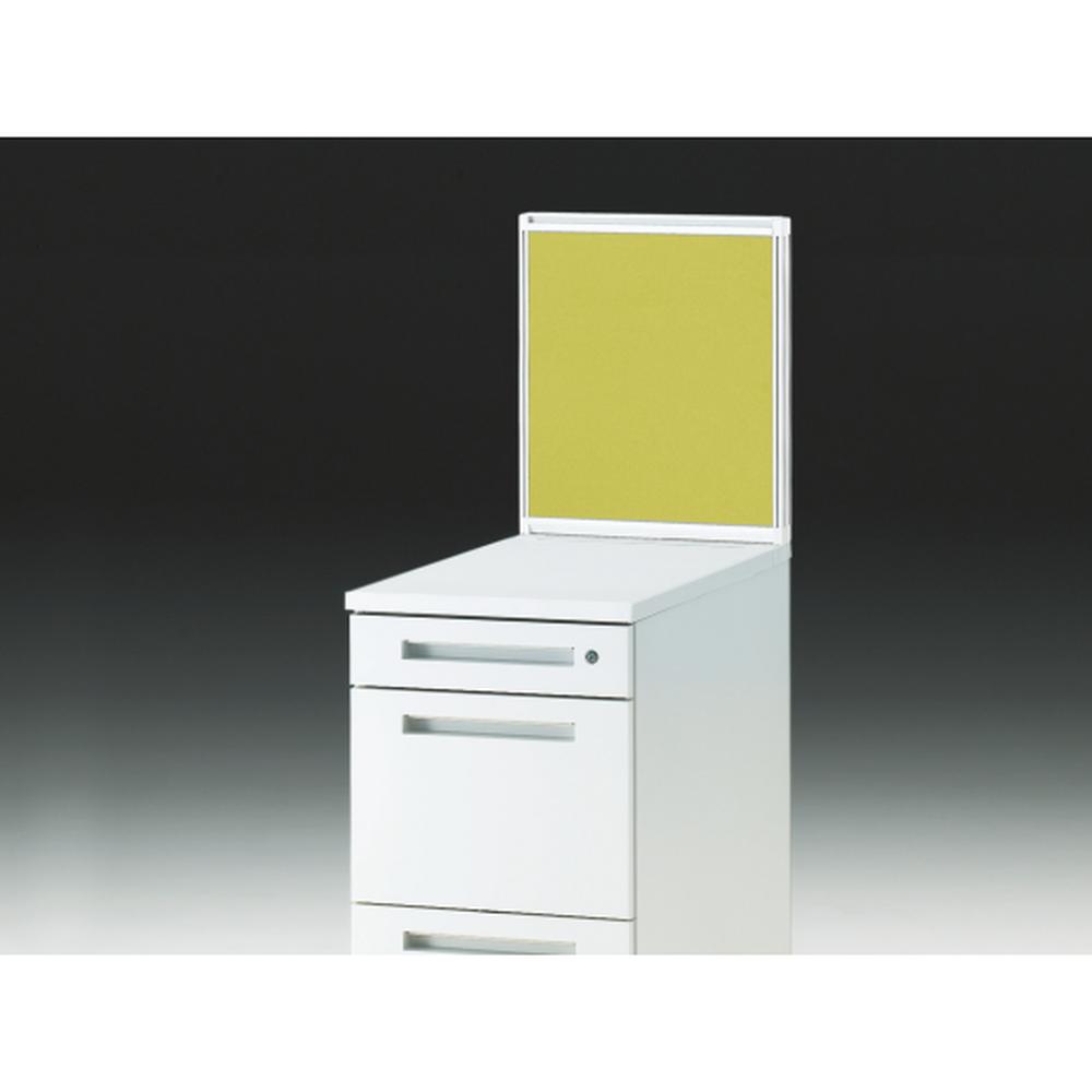 CZRデスク 机上フロントパネル W400用 机上450 布地FR CZR-044WBR-9L9 ［W9×セージグリーン］