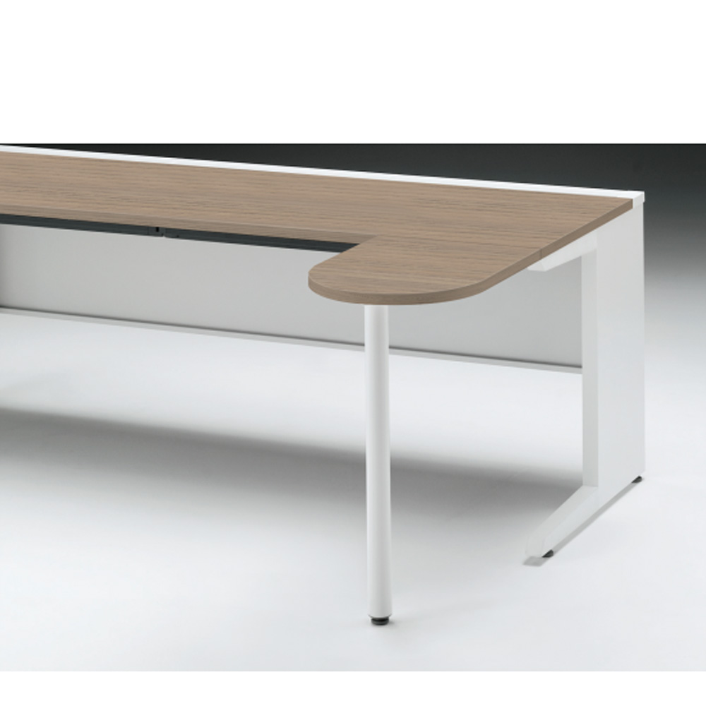 CZRデスク フロント拡張天板 CZR-045KE-971  W400× D500 [ 本体: ホワイトW・天板: 71 / アッシュドオークM]