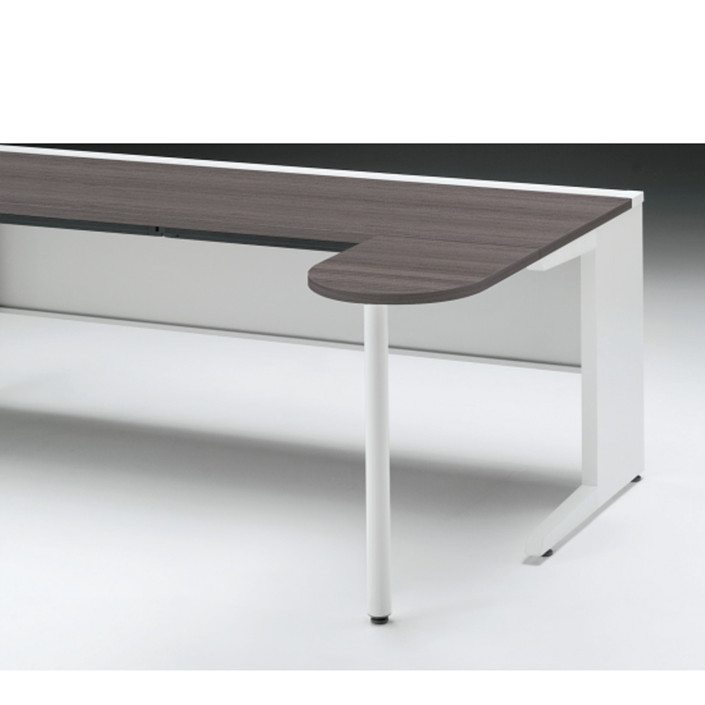 CZRデスク フロント拡張天板 CZR-045KE-981  W400× D500 [ 本体: ホワイトW・天板: 81 / アッシュドオークD]