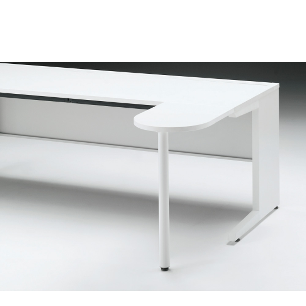 CZRデスク フロント拡張天板 CZR-045KE-9W9  W400× D500 [ 本体: ホワイトW・天板: W9 / ホワイトW]