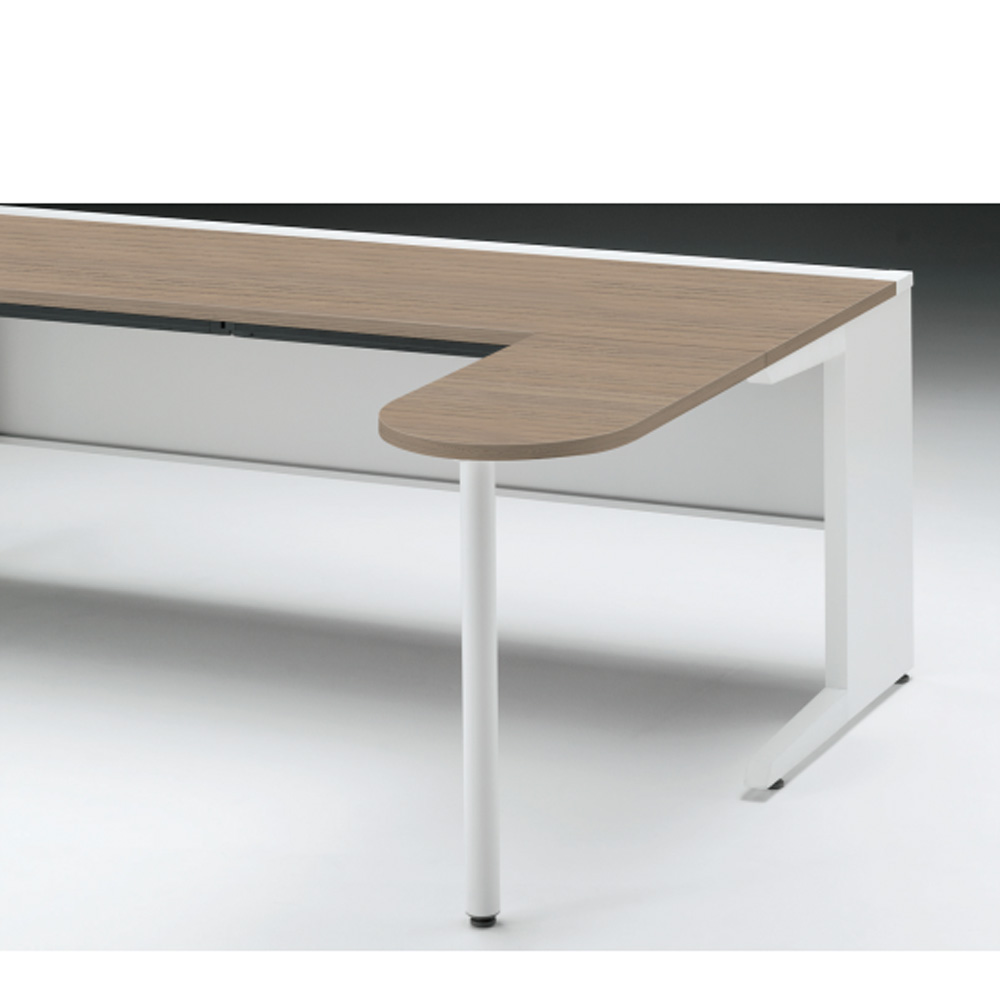 CZRデスク フロント拡張天板 CZR-047KE-971  W400× D700 [ 本体: ホワイトW・天板: 71 / アッシュドオークM]