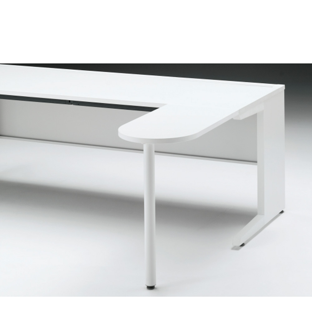 CZRデスク フロント拡張天板 CZR-047KE-9W9  W400× D700 [ 本体: ホワイトW・天板: W9 / ホワイトW]