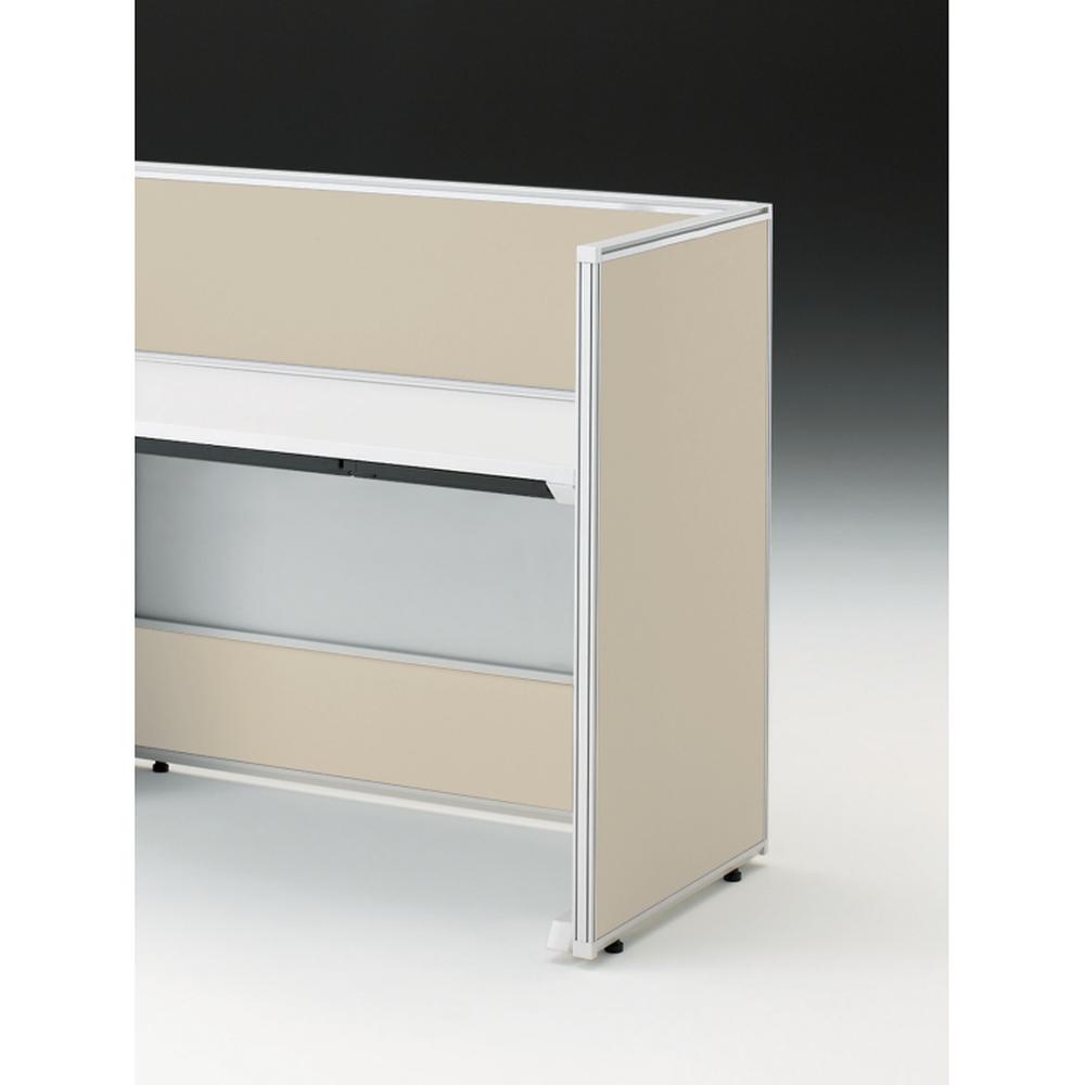 CZRデスク エンドロングパネル 片面 D600用 机上320 布地C CZR-060XHC-9F6 ［W9×グレイッシュブラウン］