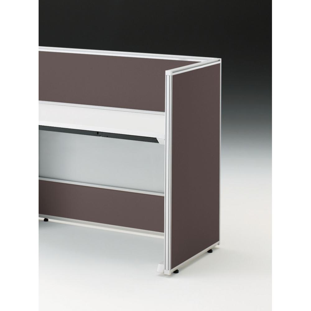 CZRデスク エンドロングパネル 片面 D600用 机上320 布地C CZR-060XHC-9H4 ［W9×カシューブラウン］