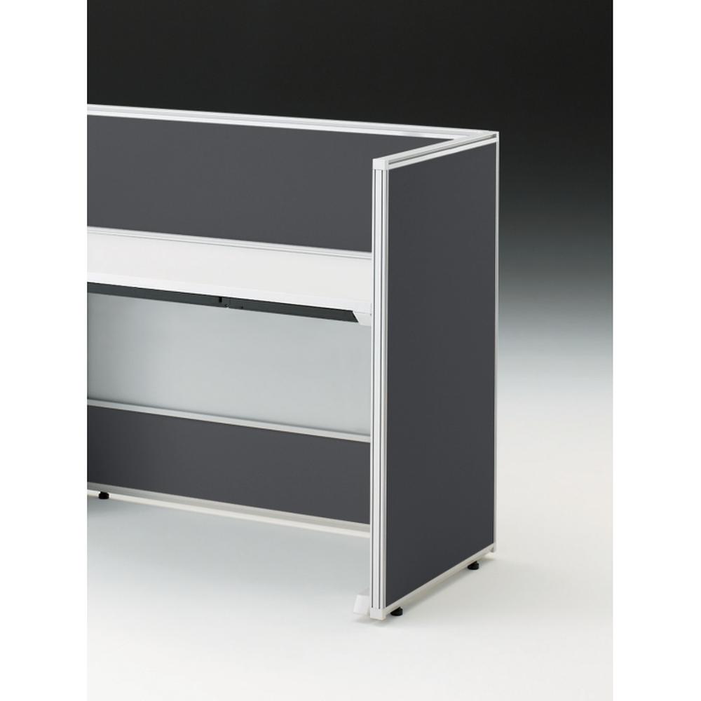 CZRデスク エンドロングパネル 片面 D600用 机上320 布地C CZR-060XHC-9W2 ［W9×オフブラック］