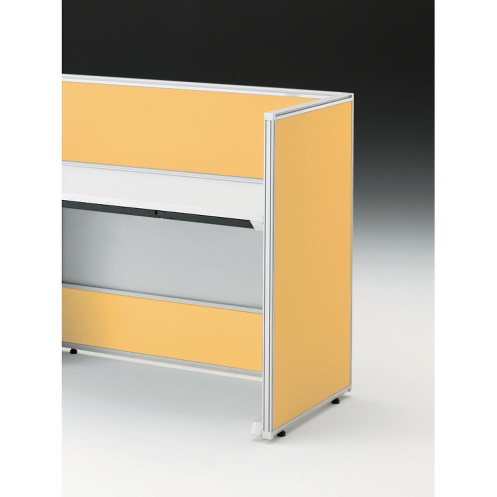 CZRデスク エンドロングパネル 片面 D600用 机上320 布地C CZR-060XHC-9Y5 ［W9×ソフトイエロー］