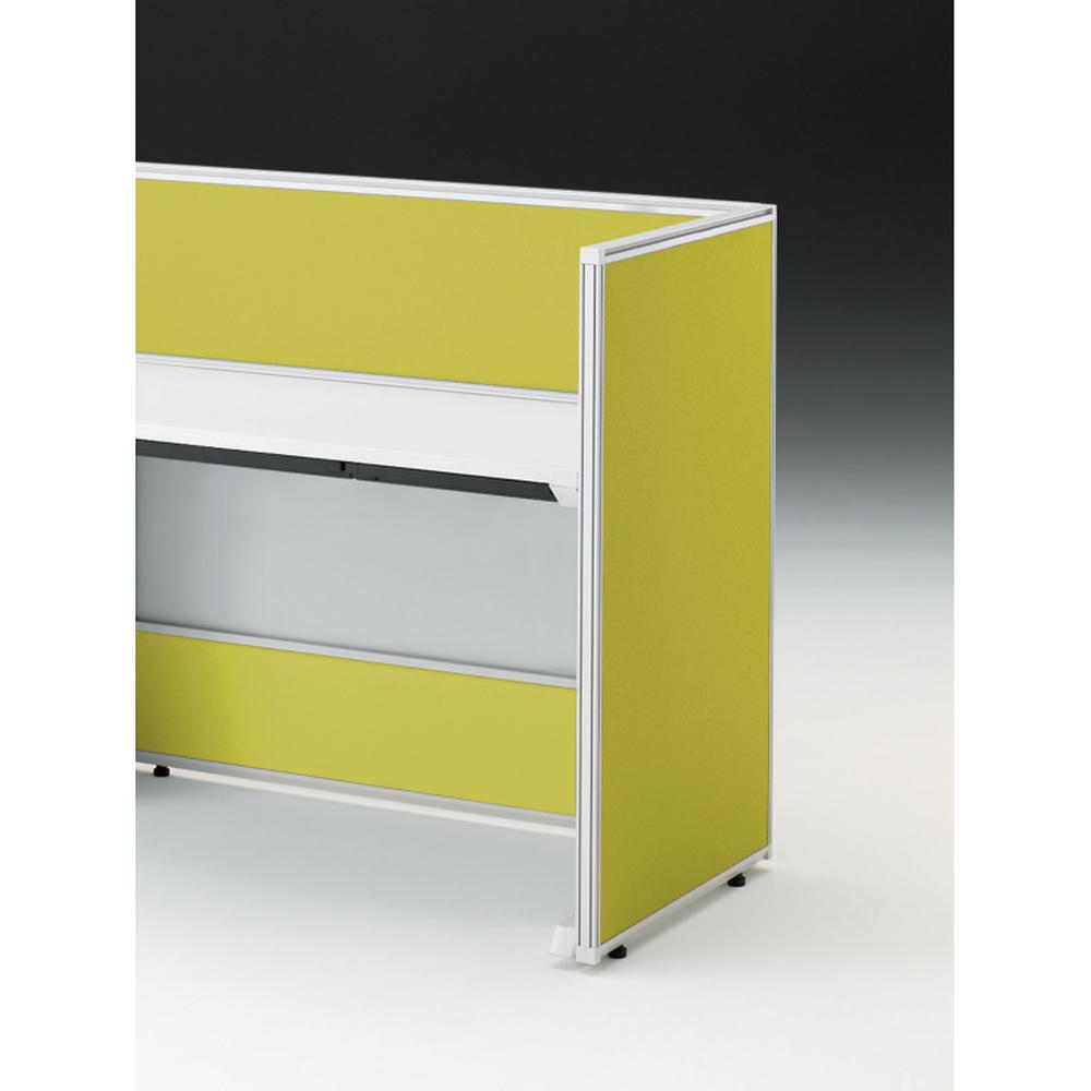 CZRデスク エンドロングパネル 片面 D600用 机上320 布地FR CZR-060XHR-9L9 ［W9×セージグリーン］