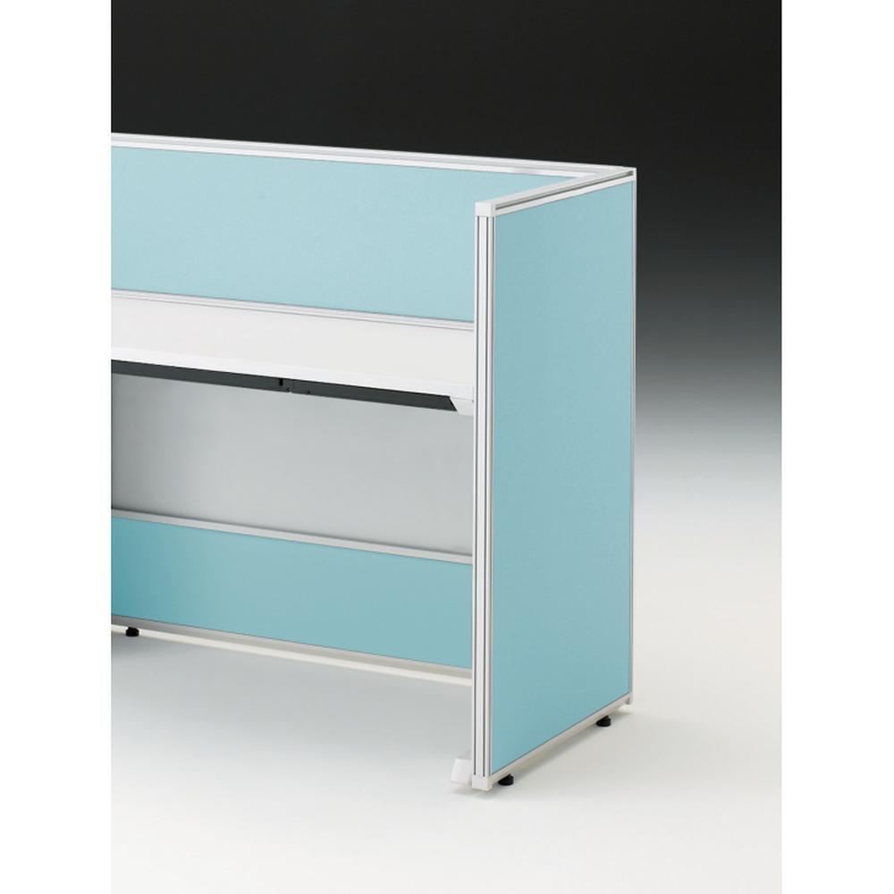 CZRデスク エンドロングパネル 片面 D600用 机上320 布地FR CZR-060XHR-9S4 ［W9×ターコイズブルー］