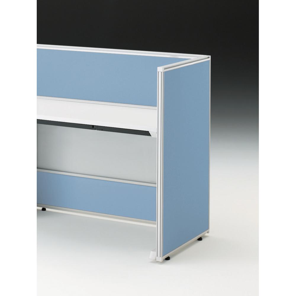 CZRデスク エンドロングパネル 片面 D600用 机上320 不織布FY CZR-060XHY-9B7 ［W9×ソフトブルー］