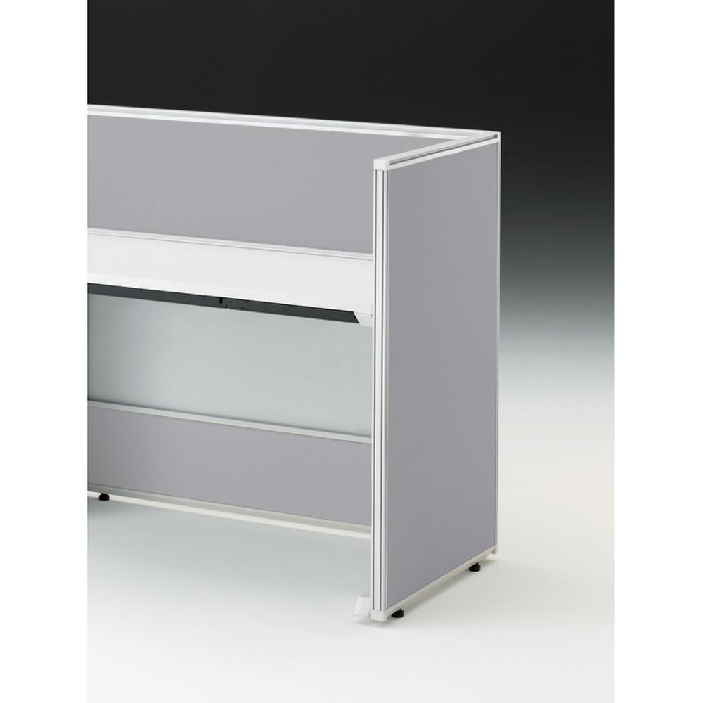 CZRデスク エンドロングパネル 片面 D600用 机上320 不織布FY CZR-060XHY-9C5 ［W9×グレー］