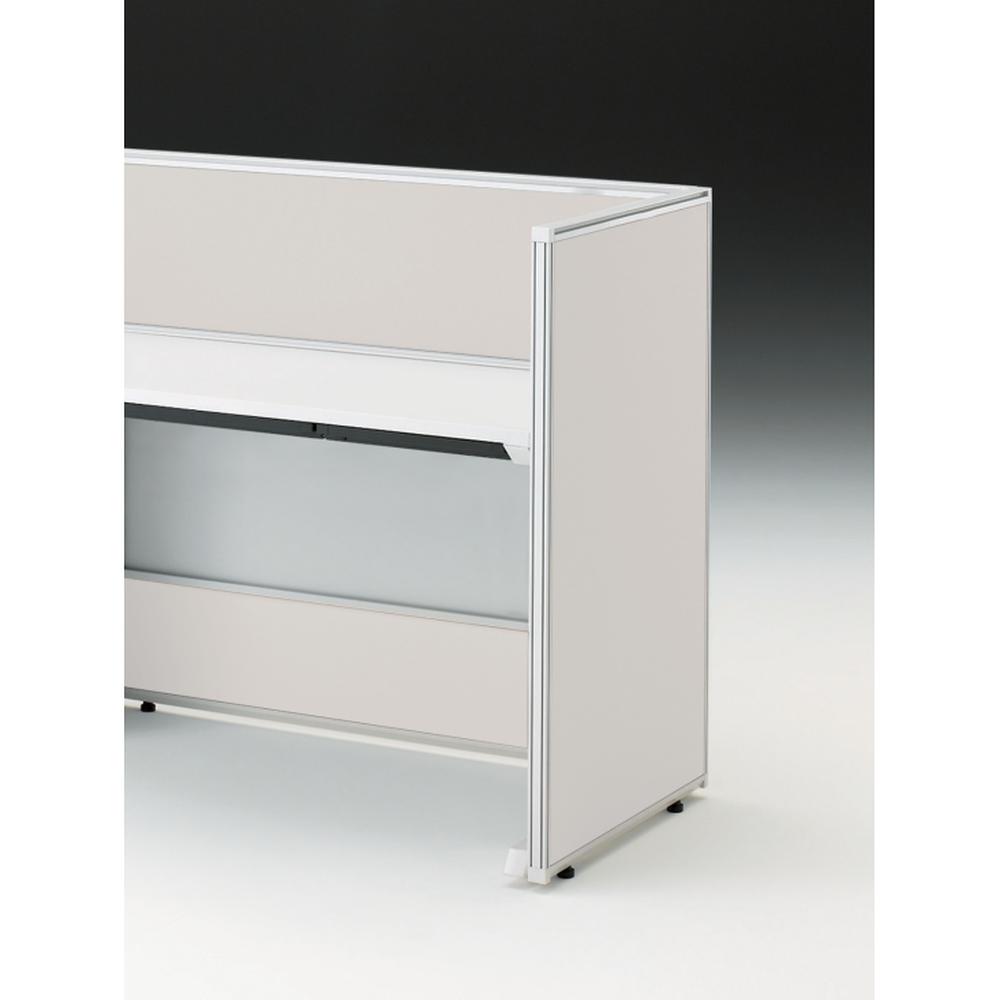 CZRデスク エンドロングパネル 片面 D600用 机上320 不織布FY CZR-060XHY-9C7 ［W9×ホワイトグレー］