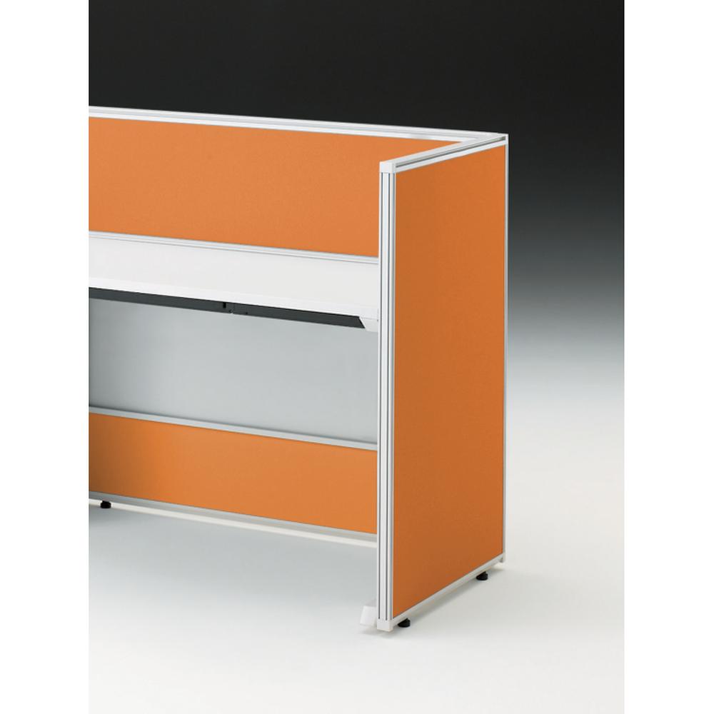 CZRデスク エンドロングパネル 片面 D600用 机上320 不織布FY CZR-060XHY-9D3 ［W9×アンバーオレンジ］