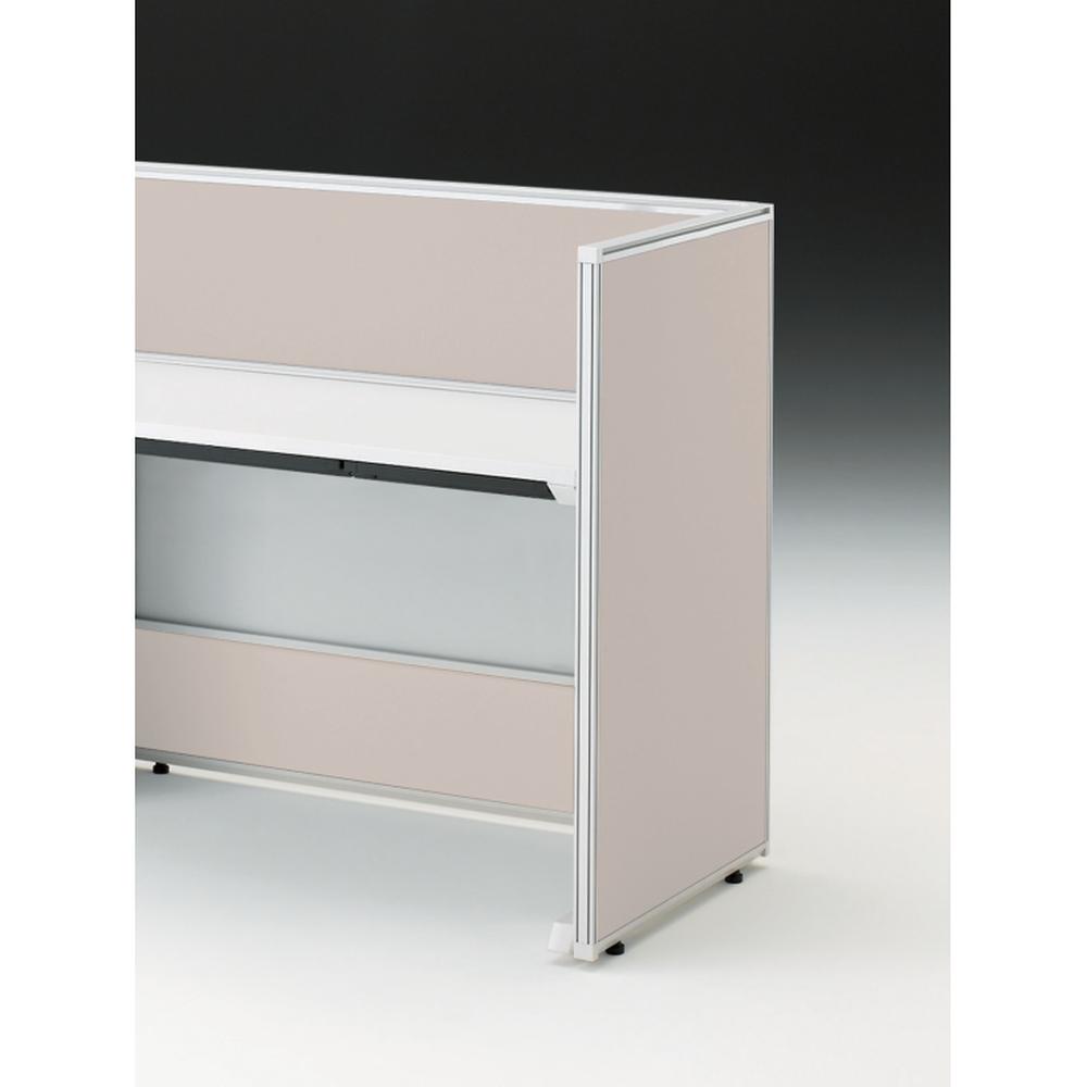 CZRデスク エンドロングパネル 片面 D600用 机上320 不織布FY CZR-060XHY-9H9 ［W9×エクリュベージュ］