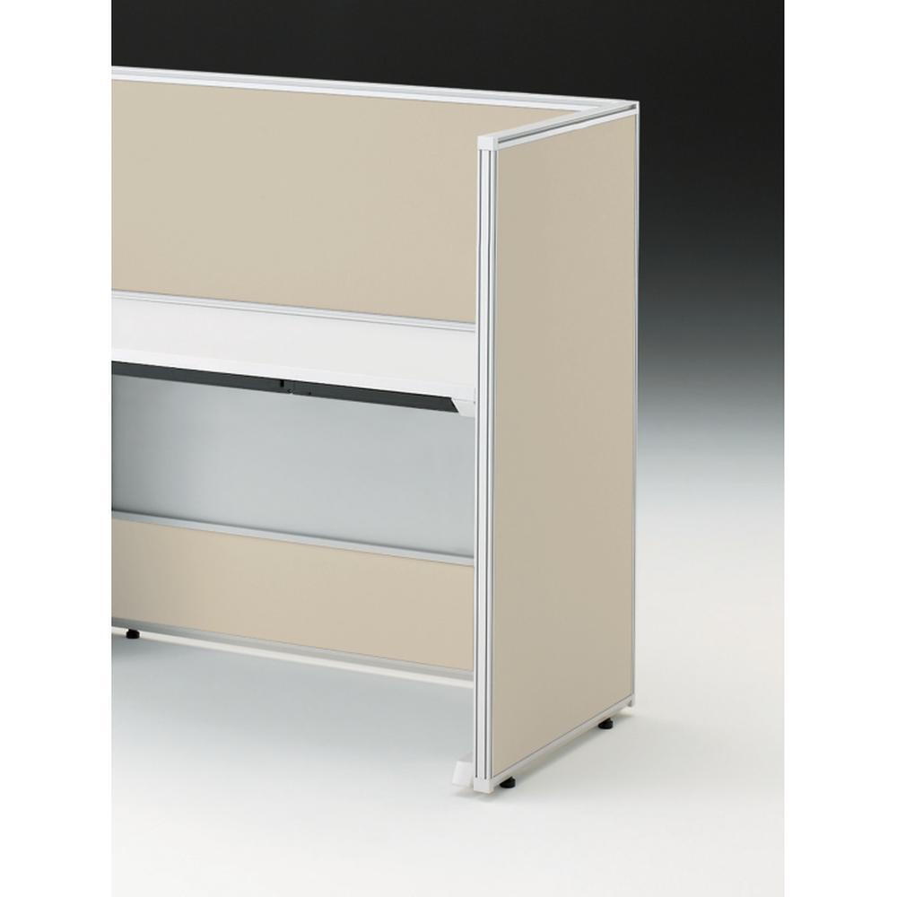 CZRデスク エンドロングパネル 片面 D600用 机上450 布地C CZR-061XHC-9F6 ［W9×グレイッシュブラウン］