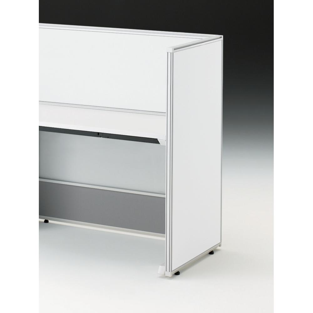 CZRデスク エンドロングパネル 片面 D600用 机上450 スチール CZR-061XHF-9W9 ［ホワイト］