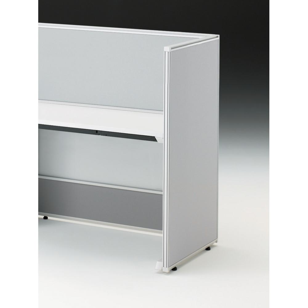 CZRデスク エンドロングパネル 片面 D600用 机上450 布地FR CZR-061XHR-9C6 ［W9×ライトグレー］