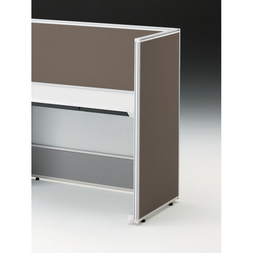 CZRデスク エンドロングパネル 片面 D600用 机上450 布地FR CZR-061XHR-9K3 ［W9×シュガーブラウン］