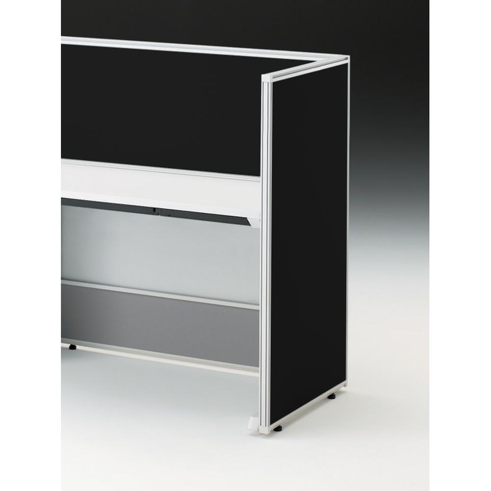 CZRデスク エンドロングパネル 片面 D600用 机上450 布地FR CZR-061XHR-9W2 ［W9×オフブラック］