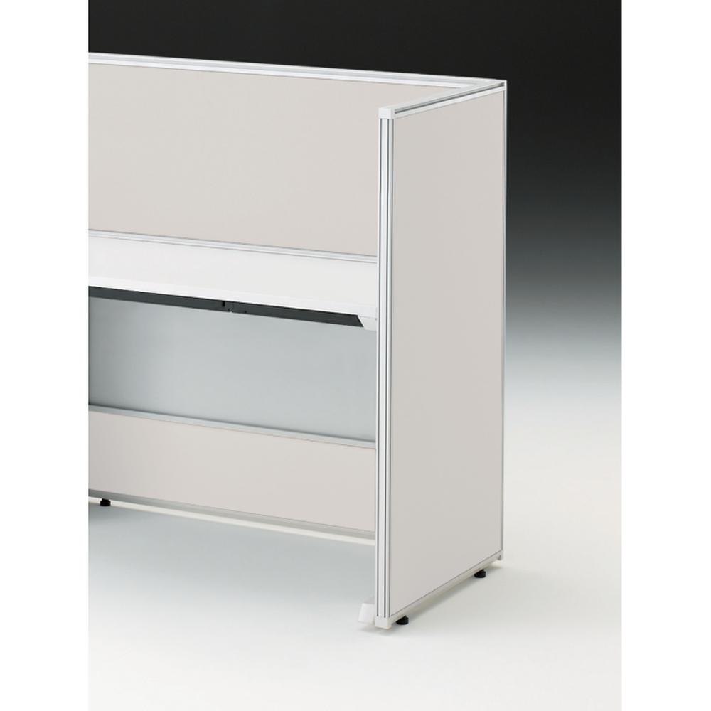 CZRデスク エンドロングパネル 片面 D600用 机上450 不織布FY CZR-061XHY-9C7 ［W9×ホワイトグレー］