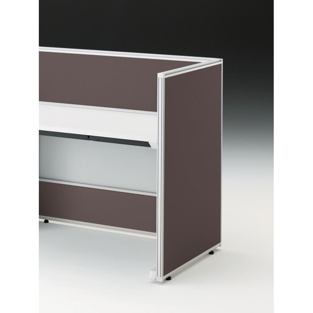 CZRデスク エンドロングパネル 片面 D700用 机上320 布地C CZR-070XHC-9H4 ［W9×カシューブラウン］