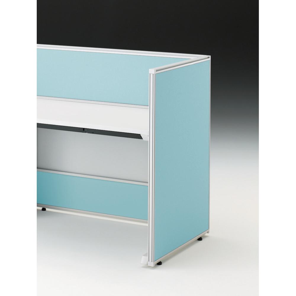 CZRデスク エンドロングパネル 片面 D700用 机上320 布地FR CZR-070XHR-9S4 ［W9×ターコイズブルー］