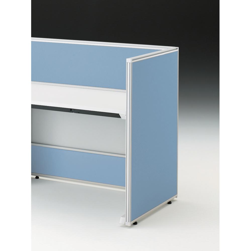 CZRデスク エンドロングパネル 片面 D700用 机上320 不織布FY CZR-070XHY-9B7 ［W9×ソフトブルー］