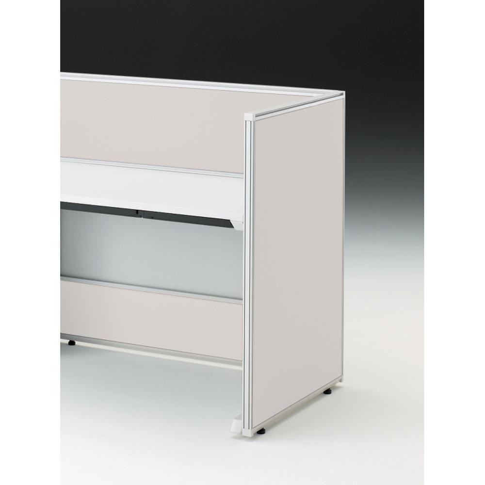 CZRデスク エンドロングパネル 片面 D700用 机上320 不織布FY CZR-070XHY-9C7 ［W9×ホワイトグレー］