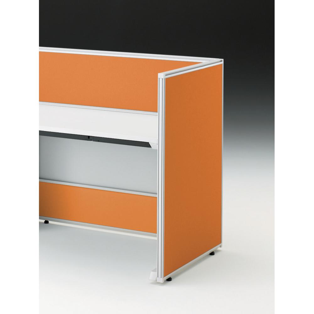 CZRデスク エンドロングパネル 片面 D700用 机上320 不織布FY CZR-070XHY-9D3 ［W9×アンバーオレンジ］