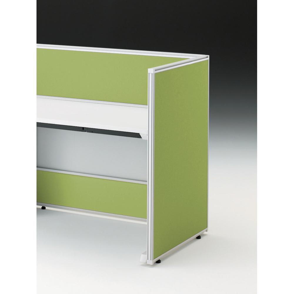 CZRデスク エンドロングパネル 片面 D700用 机上320 不織布FY CZR-070XHY-9Q4 ［W9×フレッシュグリーン］