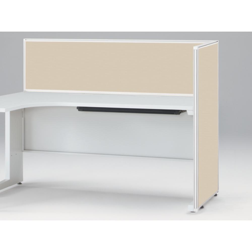 CZR Type S L型オペレーションデスクエンドロングパネル 片面 D700用 机上450 布地C CZR-071KHC-9F6 ［W9×グレイッシュブラウン］