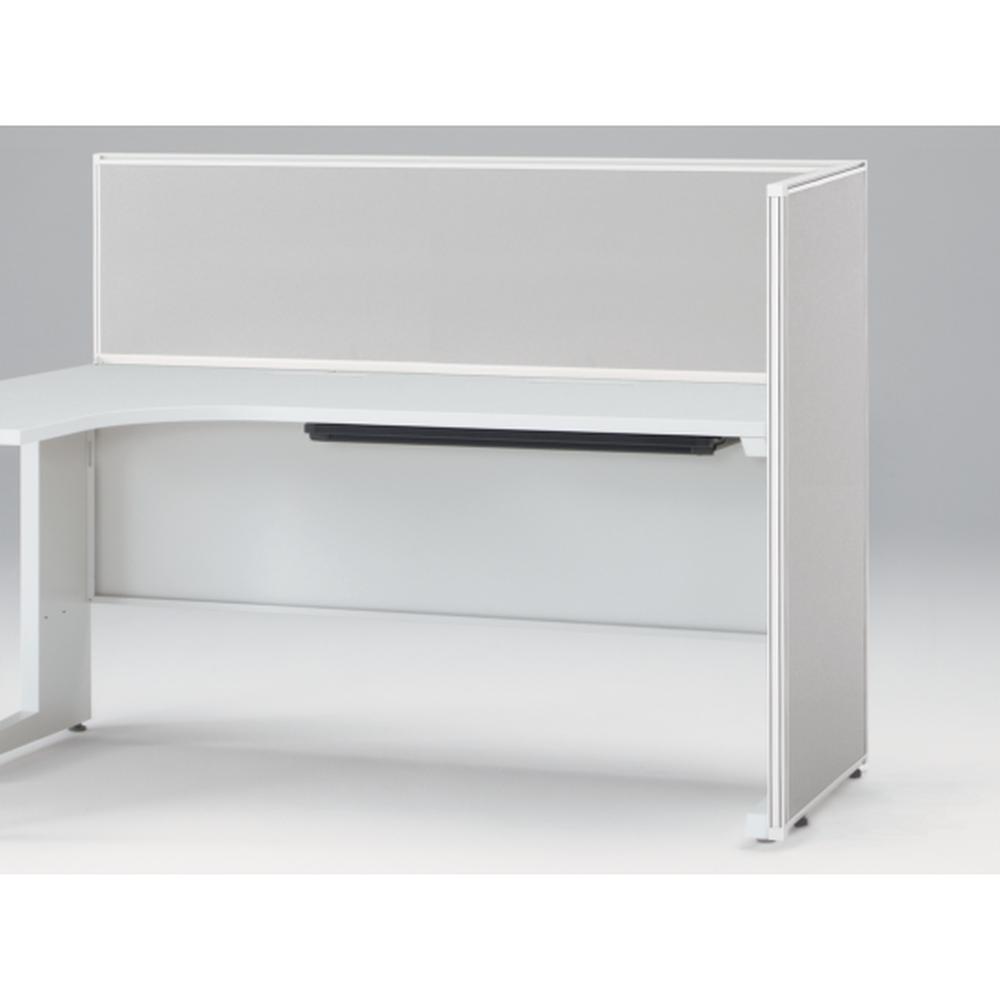 CZR Type S L型オペレーションデスクエンドロングパネル 片面 D700用 机上450 布地FR CZR-071KHR-9C6 ［W9×ライトグレー］