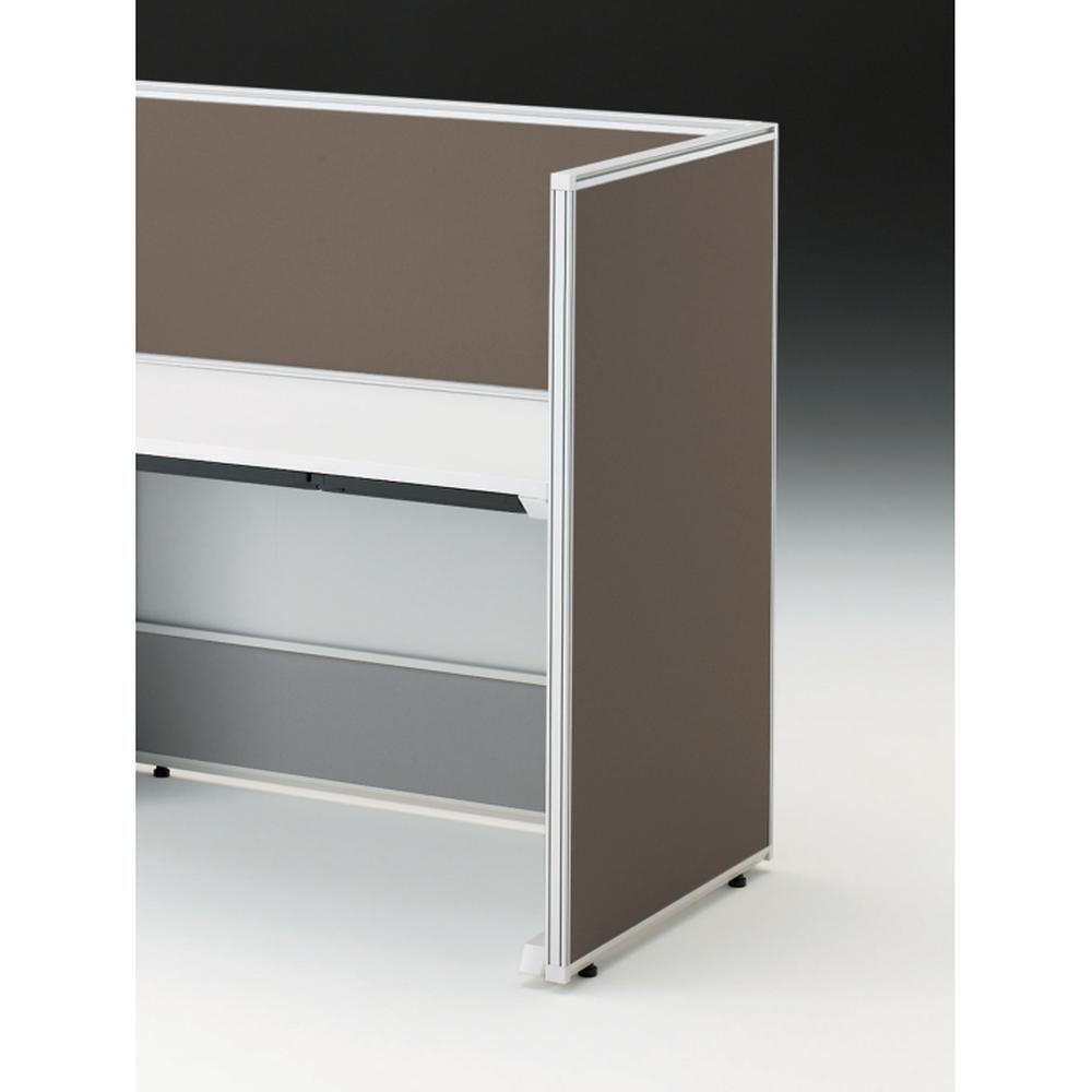 CZRデスク エンドロングパネル 片面 D700用 机上450 布地FR CZR-071XHR-9K3 ［W9×シュガーブラウン］