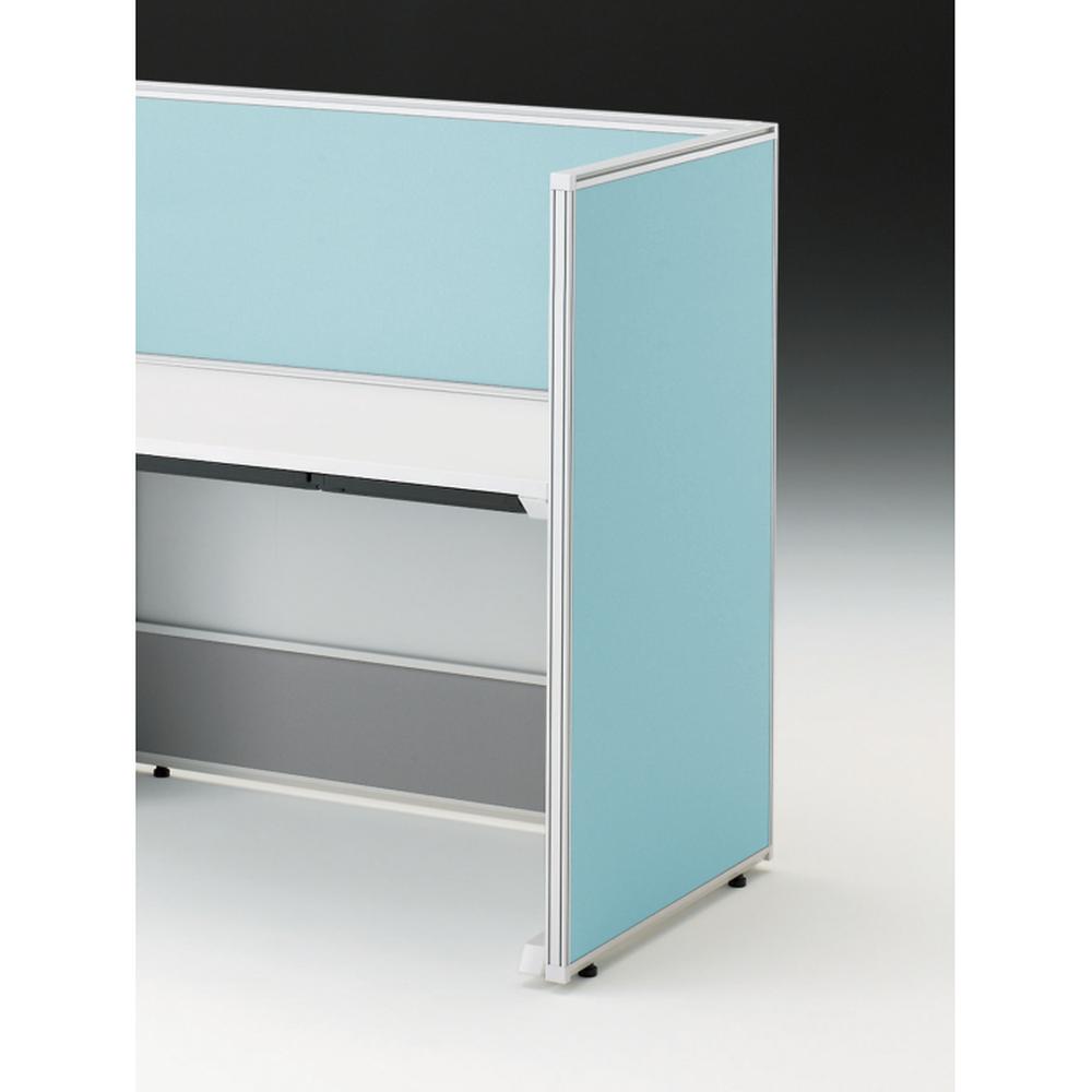 CZRデスク エンドロングパネル 片面 D700用 机上450 布地FR CZR-071XHR-9S4 ［W9×ターコイズブルー］