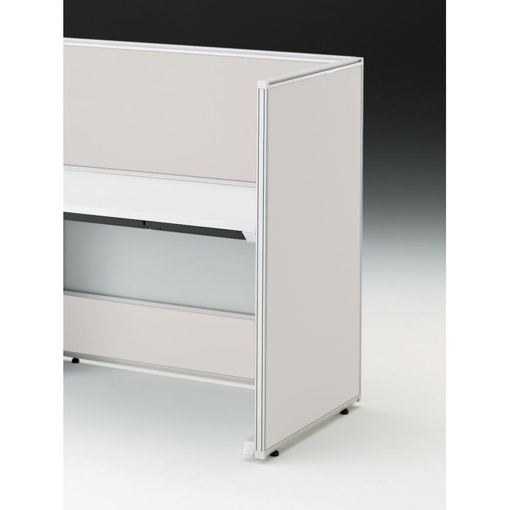 CZRデスク エンドロングパネル 片面 D700用 机上450 不織布FY CZR-071XHY-9C7 ［W9×ホワイトグレー］