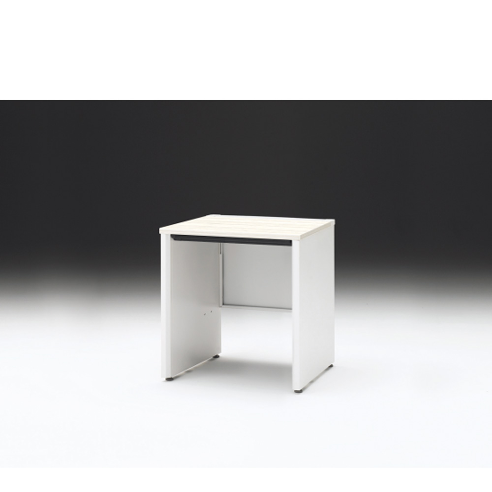 CZRデスク 平机 CZR-076HAPC-961 浅型センター引出し付 パネル脚 W700× D600 [ 本体: ホワイトW・天板: 61 / アッシュドパインL]