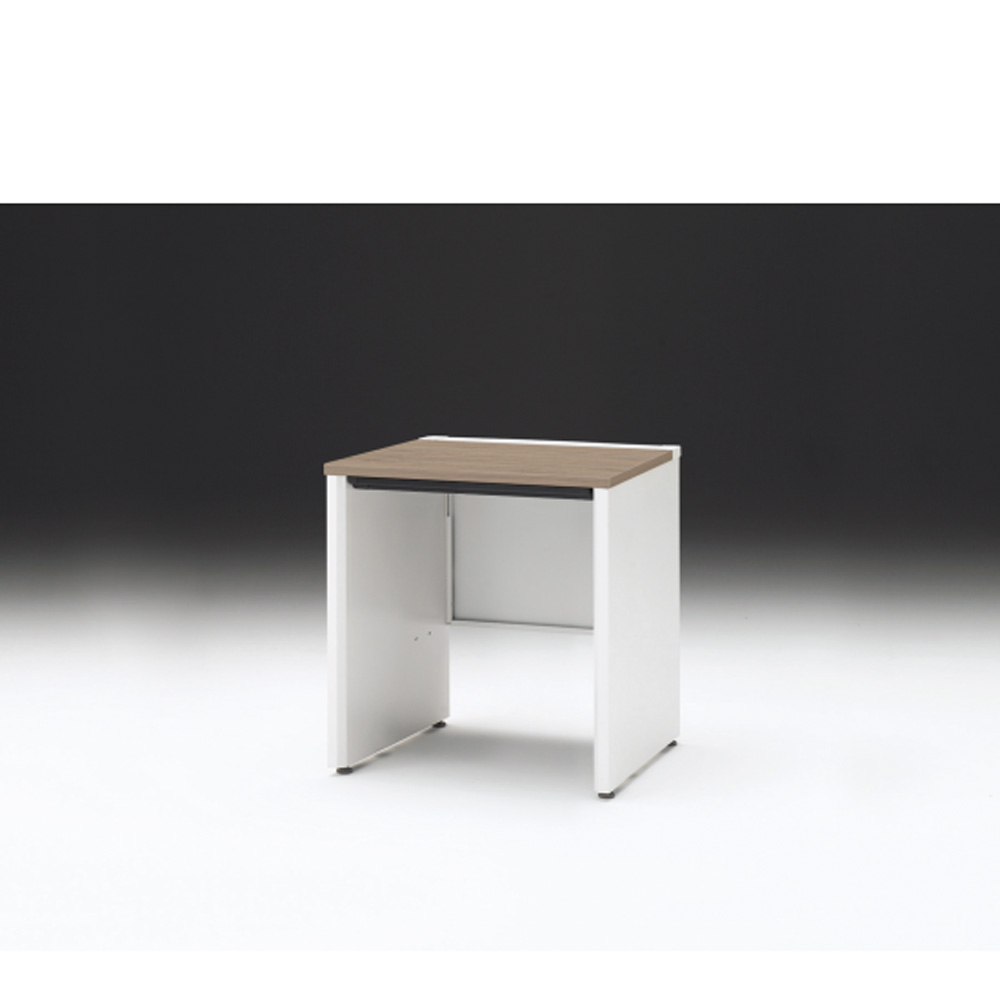 CZRデスク 平机 CZR-076HAPC-971 浅型センター引出し付 パネル脚 W700× D600 [ 本体: ホワイトW・天板: 71 / アッシュドオークM]