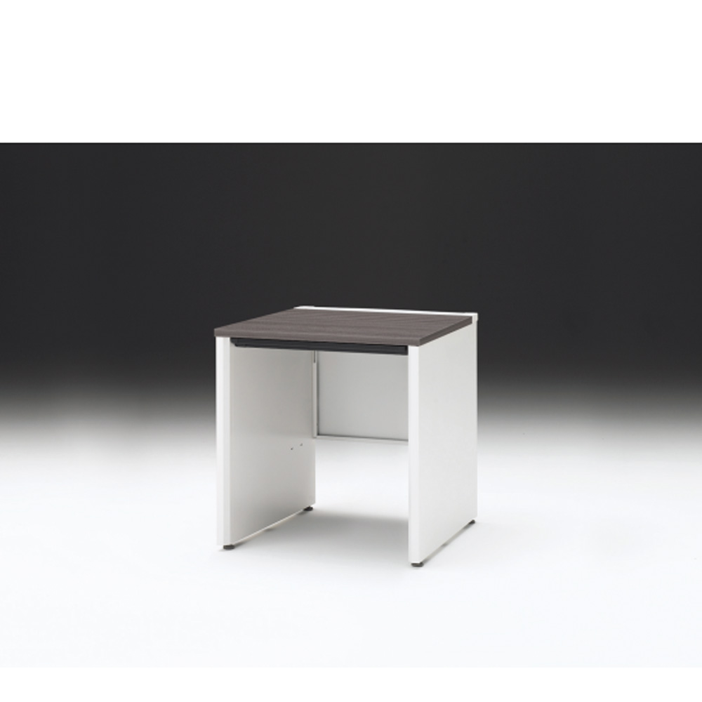 CZRデスク 平机 CZR-077HAPC-981 浅型センター引出し付 パネル脚 W700× D700 [ 本体: ホワイトW・天板: 81 / アッシュドオークD]