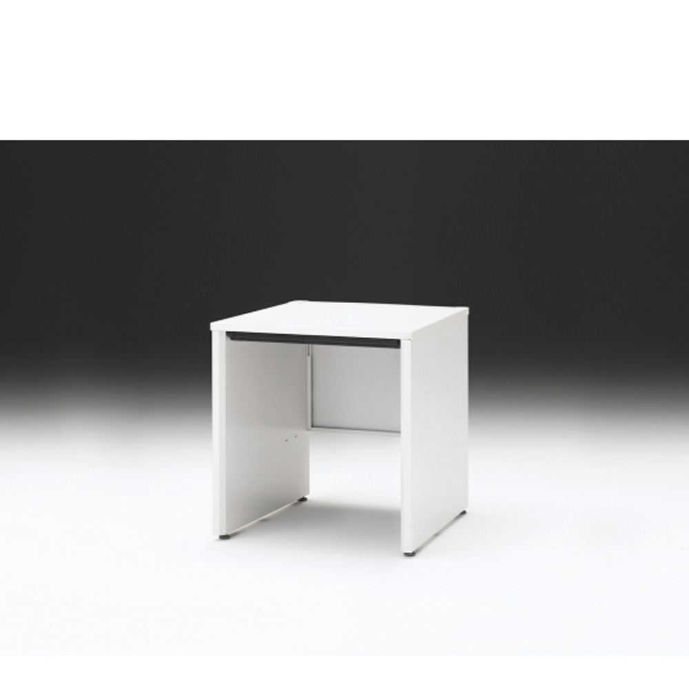 CZRデスク 平机 CZR-077HAPC-9W9 浅型センター引出し付 パネル脚 W700× D700 [ 本体: ホワイトW・天板: W9 / ホワイトW]