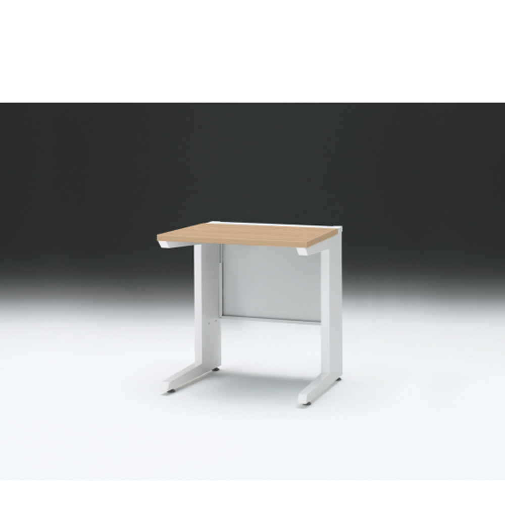 CZRデスク 平机 CZR-076JAC-992 センター引出しなし L脚 W700× D600 [ 本体: ホワイトW・天板: 92 / ホワイトオークM]