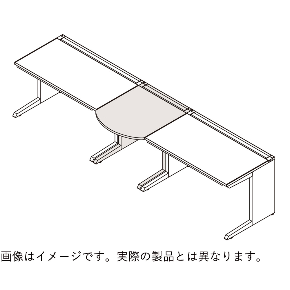 CZRデスク サイドテーブル ショートタイプ CZR-0776WJC-171  W700× D700 [ 本体: ブラックT・天板: 71 / アッシュドオークM]