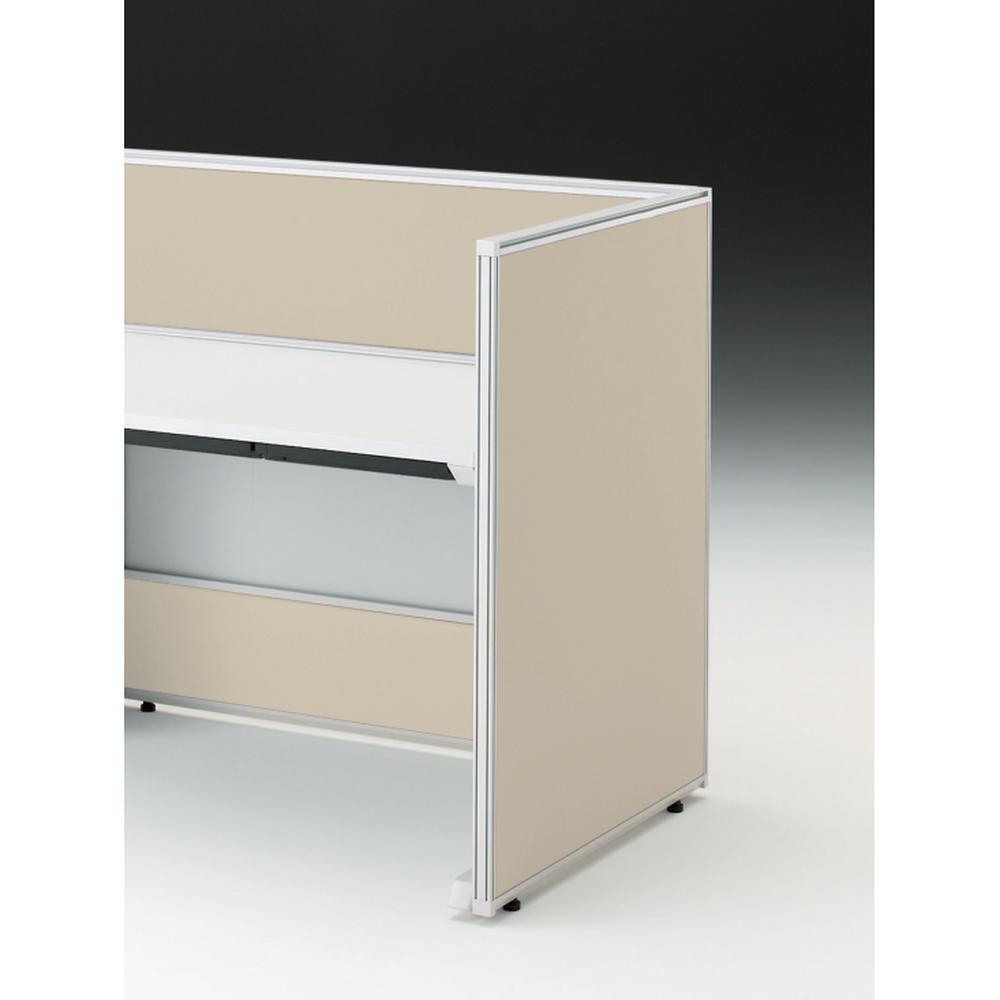 CZRデスク エンドロングパネル 片面 D800用 机上320 布地C CZR-080XHC-9F6 ［W9×グレイッシュブラウン］