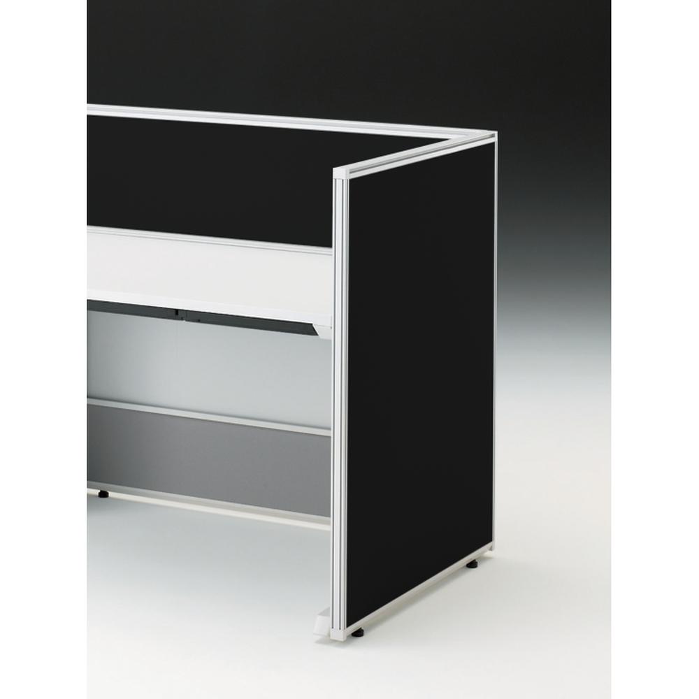 CZRデスク エンドロングパネル 片面 D800用 机上320 布地FR CZR-080XHR-9W2 ［W9×オフブラック］