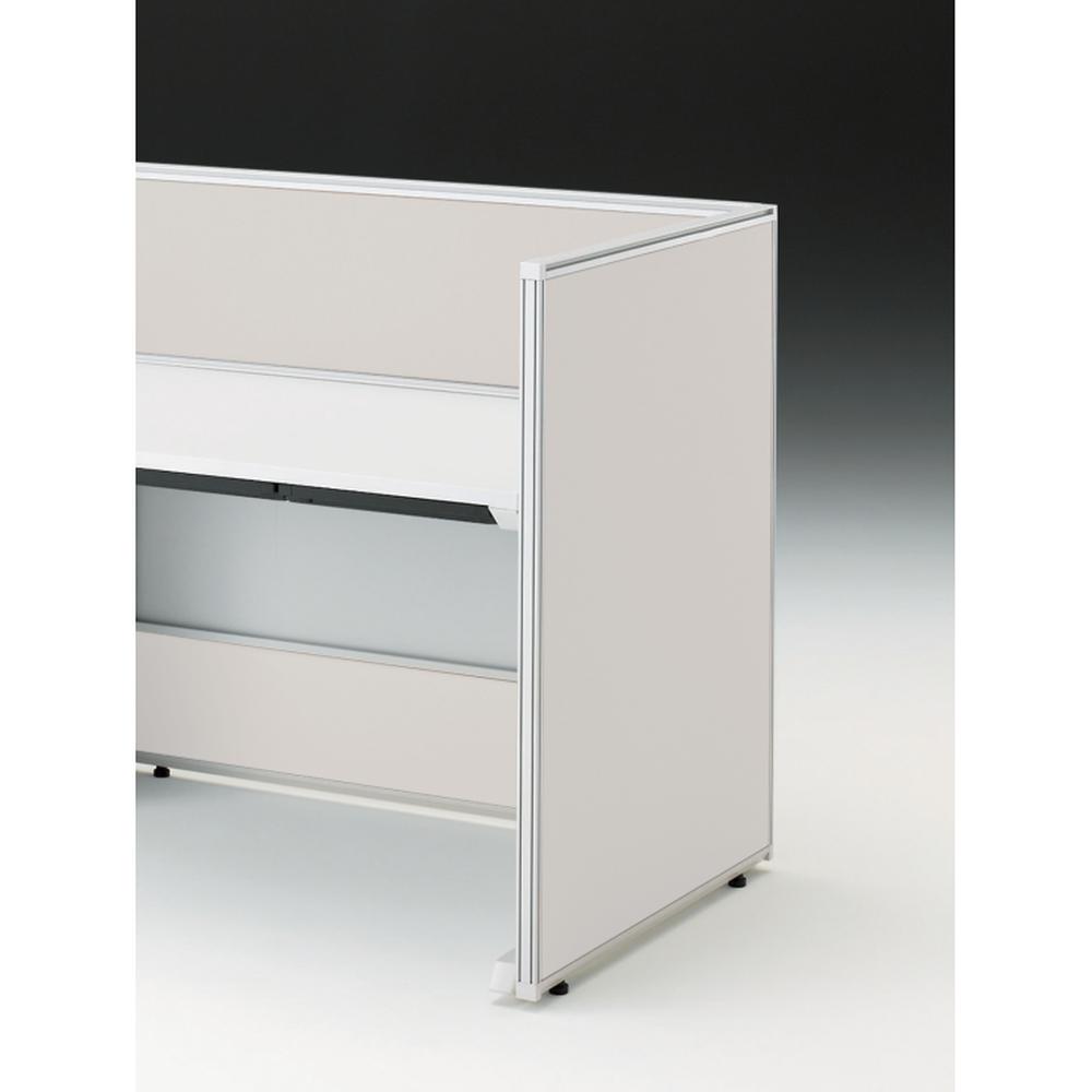 CZRデスク エンドロングパネル 片面 D800用 机上320 不織布FY CZR-080XHY-9C7 ［W9×ホワイトグレー］