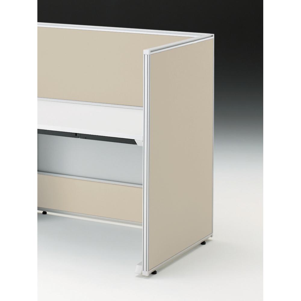 CZRデスク エンドロングパネル 片面 D800用 机上450 布地C CZR-081XHC-9F6 ［W9×グレイッシュブラウン］