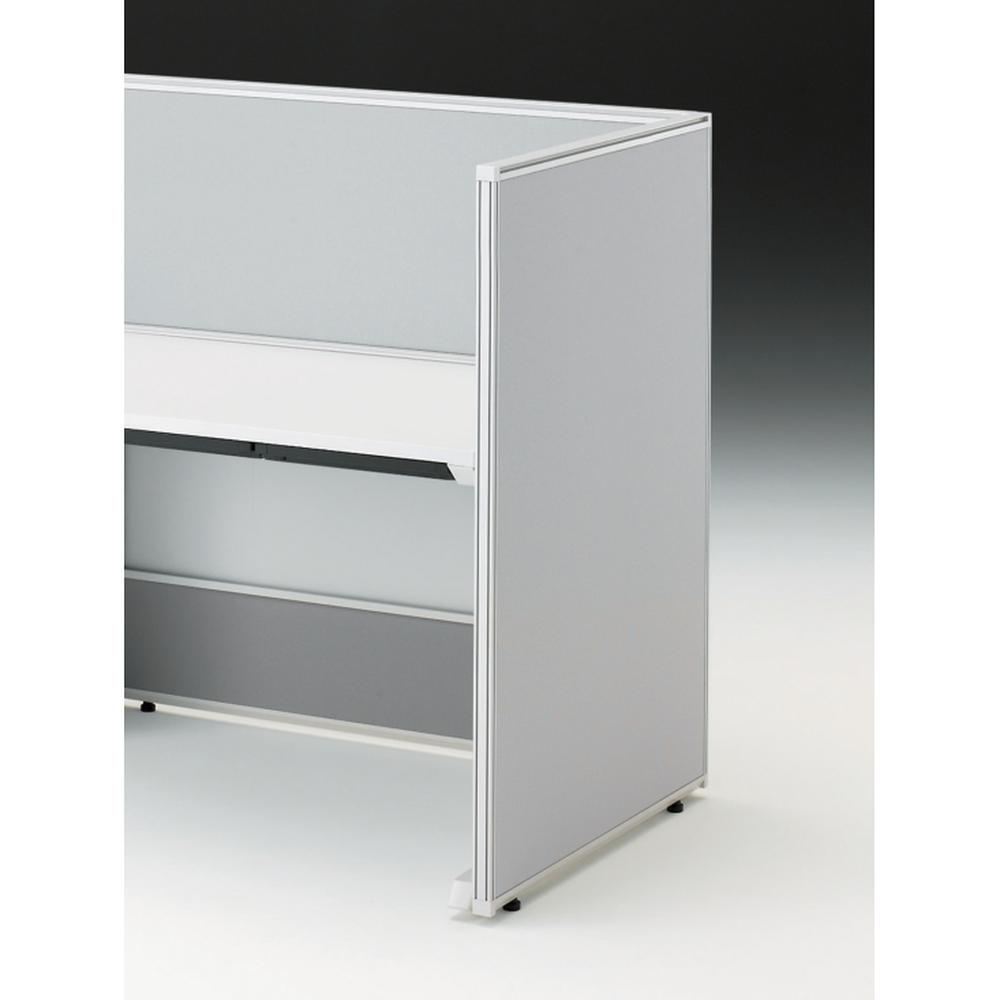 CZRデスク エンドロングパネル 片面 D800用 机上450 布地FR CZR-081XHR-9C6 ［W9×ライトグレー］