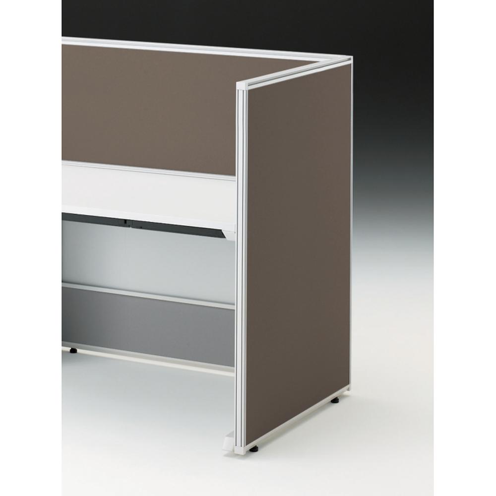 CZRデスク エンドロングパネル 片面 D800用 机上450 布地FR CZR-081XHR-9K3 ［W9×シュガーブラウン］