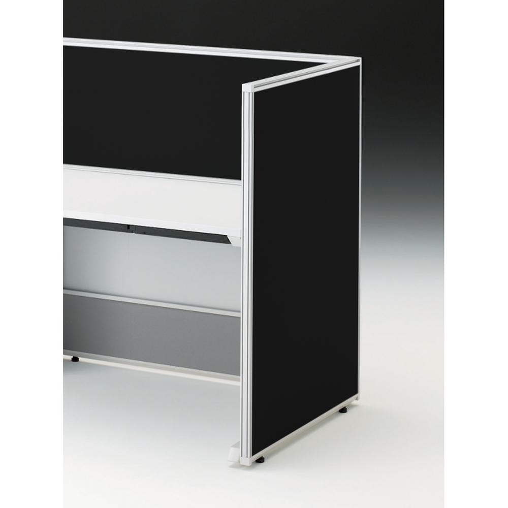 CZRデスク エンドロングパネル 片面 D800用 机上450 布地FR CZR-081XHR-9W2 ［W9×オフブラック］